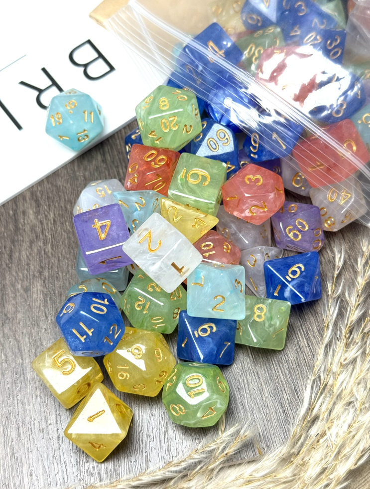 Colorful custom dice